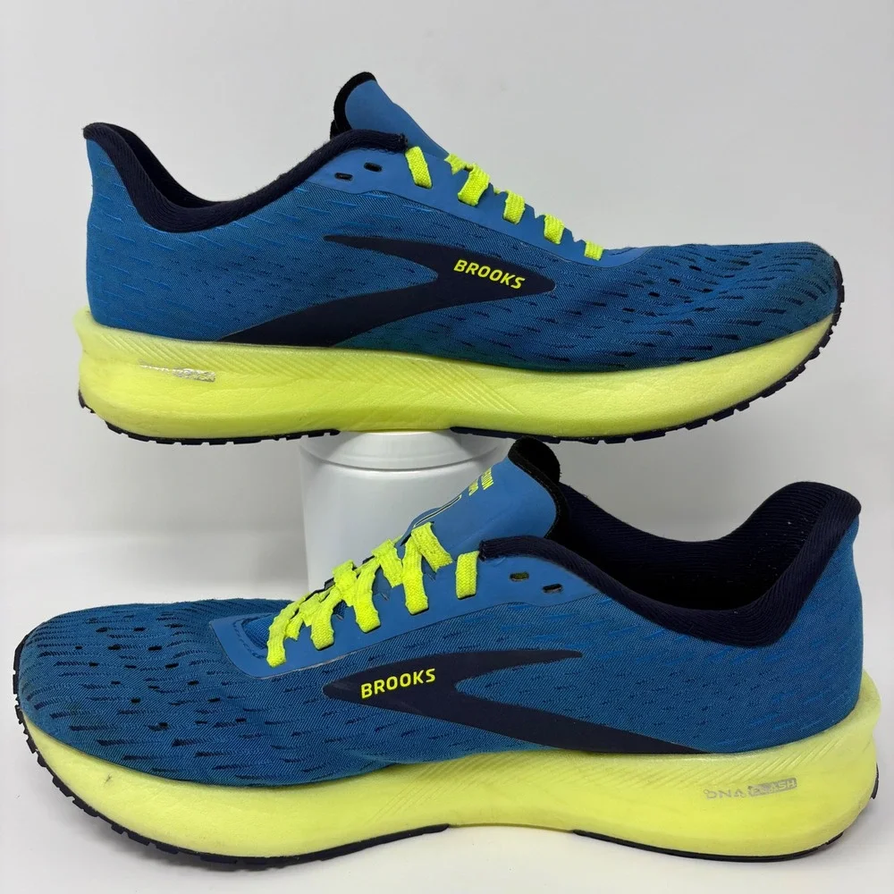 Brooks Hyperion Tempo Mens Size 9.5 Blue Yellow Running Shoes (1103391D491)